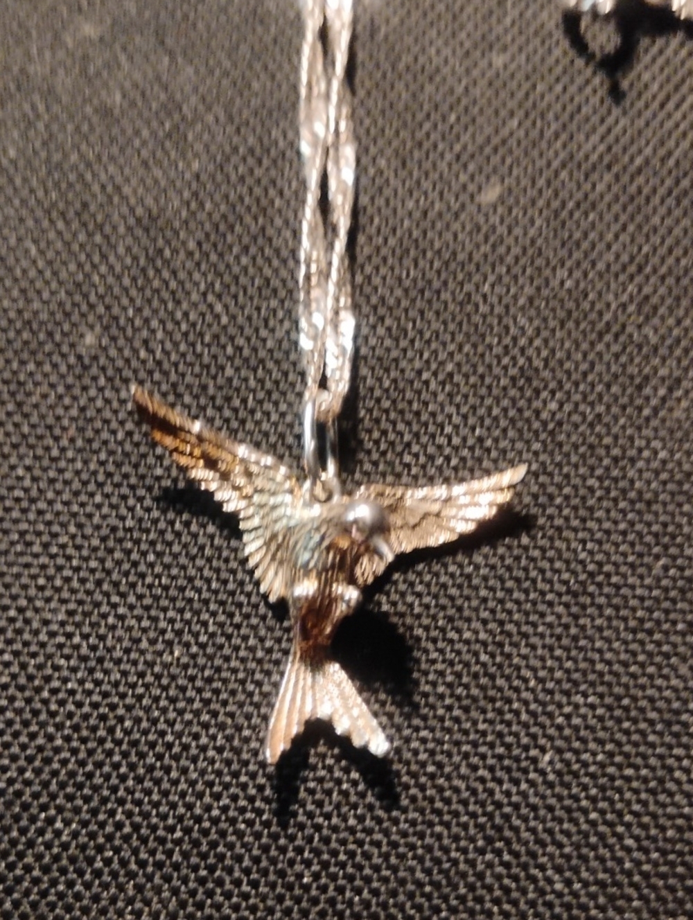 Silver 925 Bird Pendant Necklace - Pets Bird Accessory